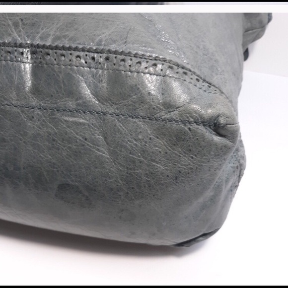 BALENCIAGA SLATE BLUE GIANT COVERED DAY HOBO BAG - Picture 7 of 7